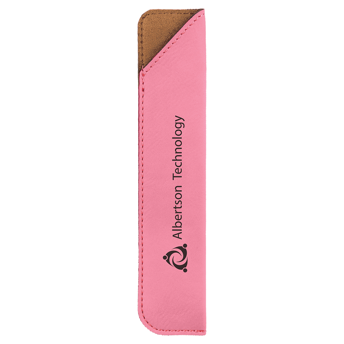 6 1/4" Pink Leatherette Pen Sleeve 3