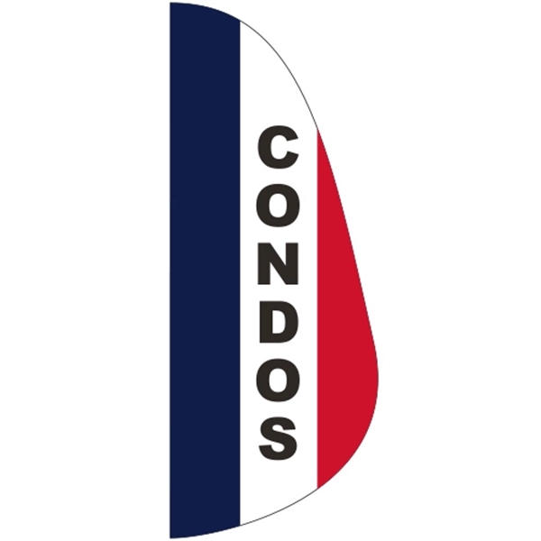 3' x 8' Message Feather Flag - Condos