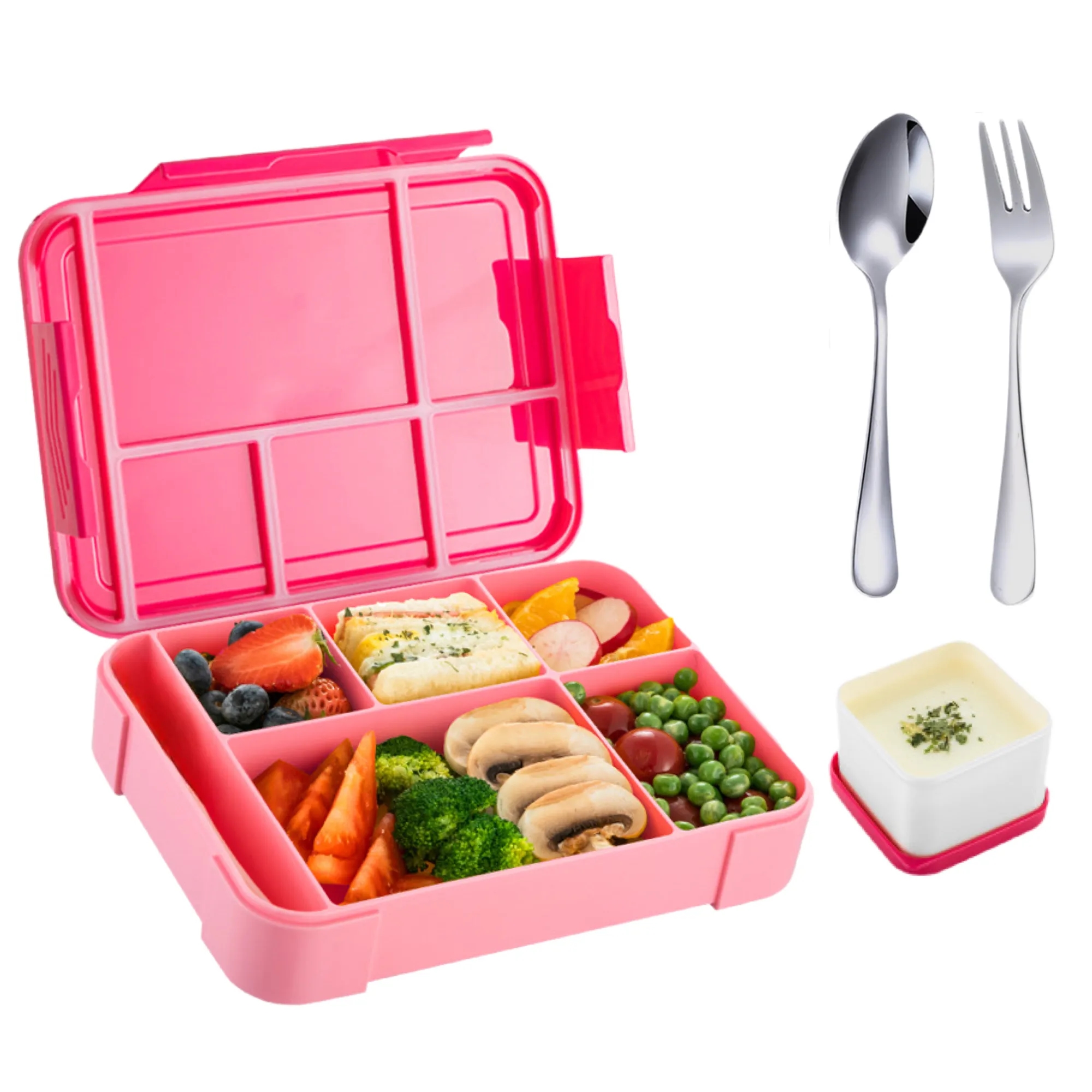 Kids Lunch Bento Box with Utensils