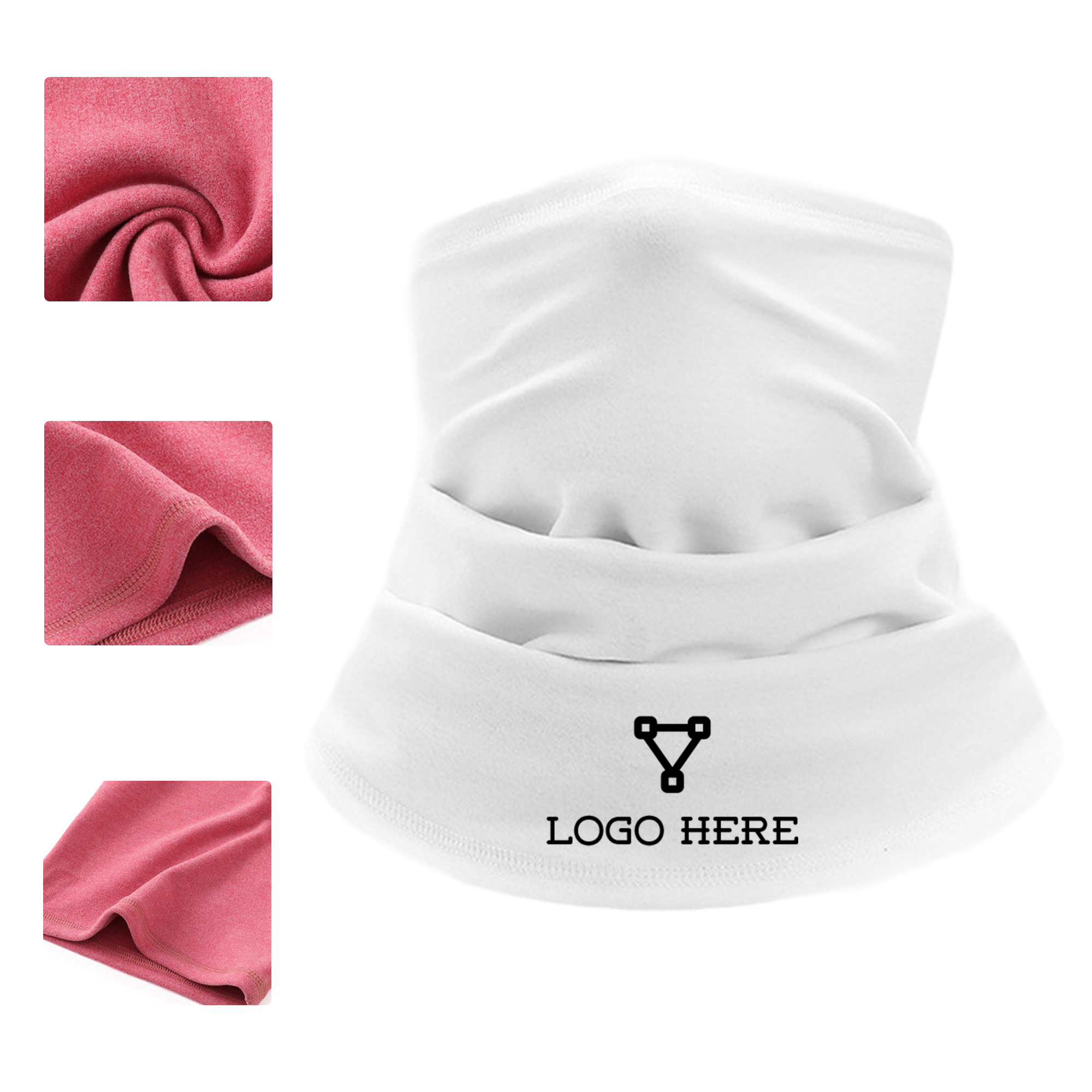 MOQ 50 Multifunctional Winter Neck Gaiter Fleece Face Mask 3