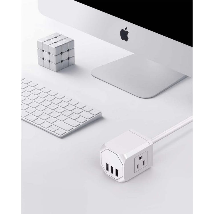3 Wall Outlets with 3 USB Ports - 5' cord 3
