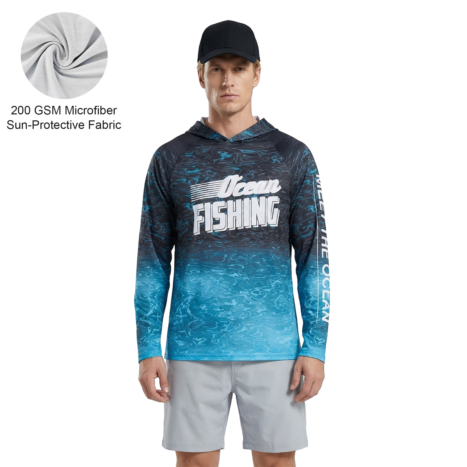 Unisex Sublimation SolarProtec Performance Long Shirt Hoodie 2
