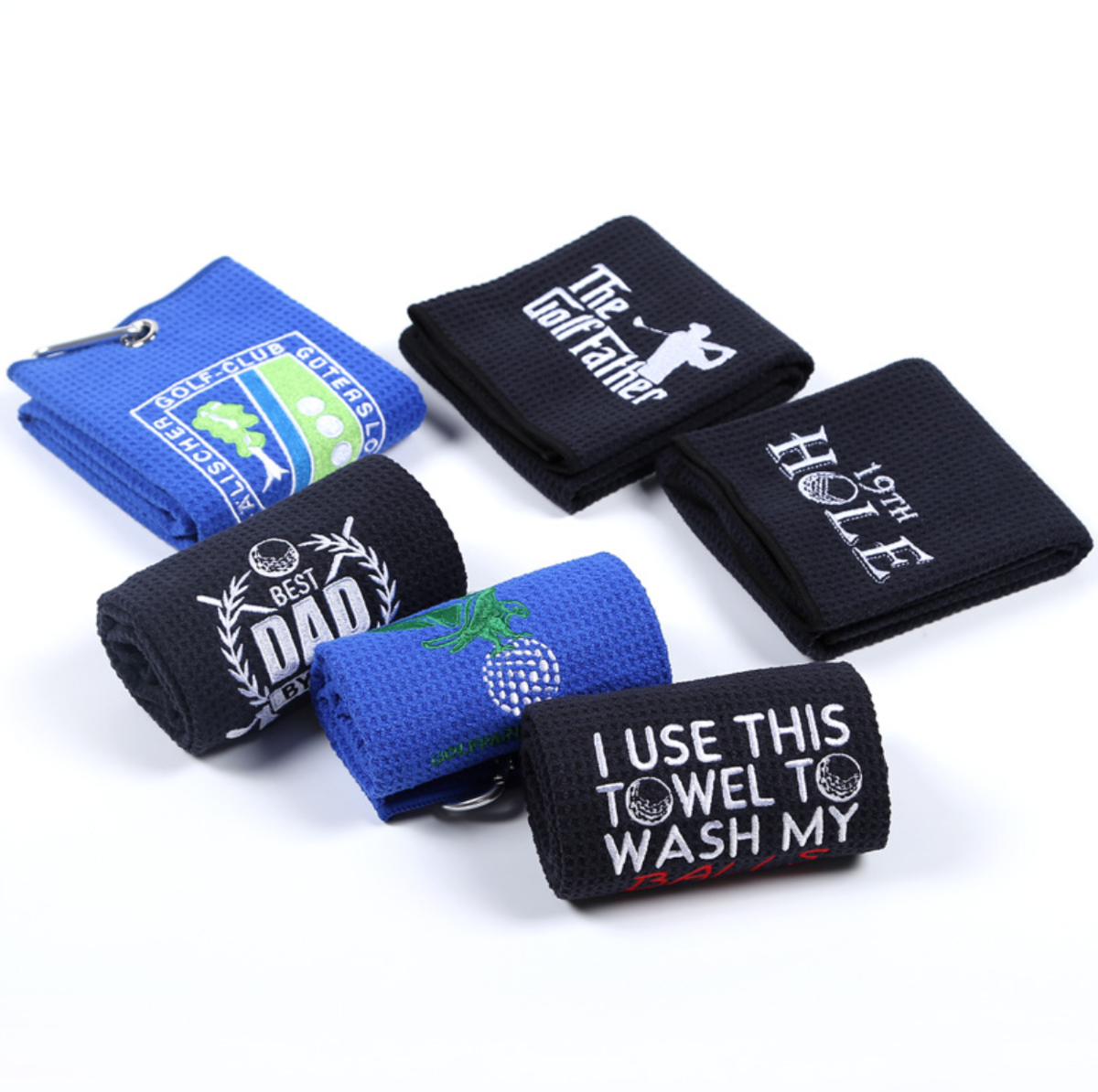 Golf Towel With Carabiner