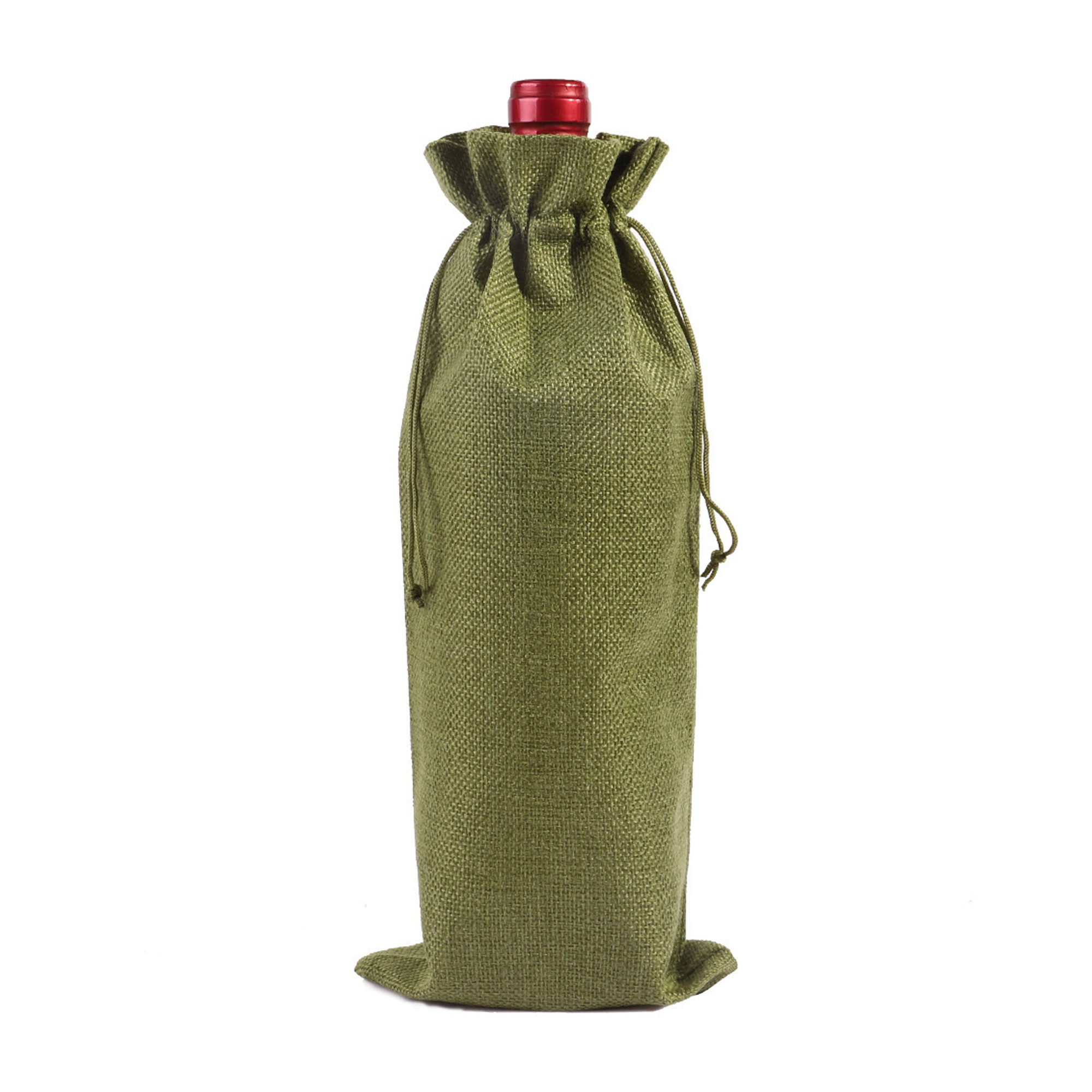 MOQ30 Fine Linen Wine Gift Bag 12