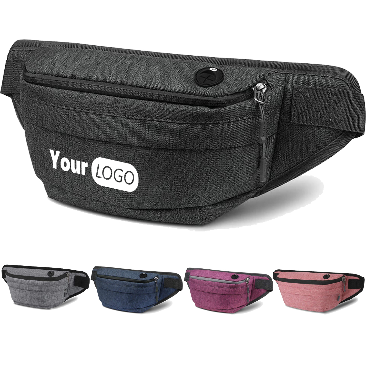 Water Resistant Large Hiking Waist Bag for Men Women 8