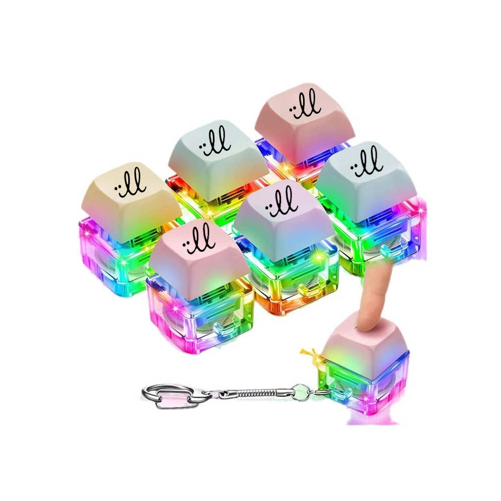 Keyboard Fidget Toy Keychain 8
