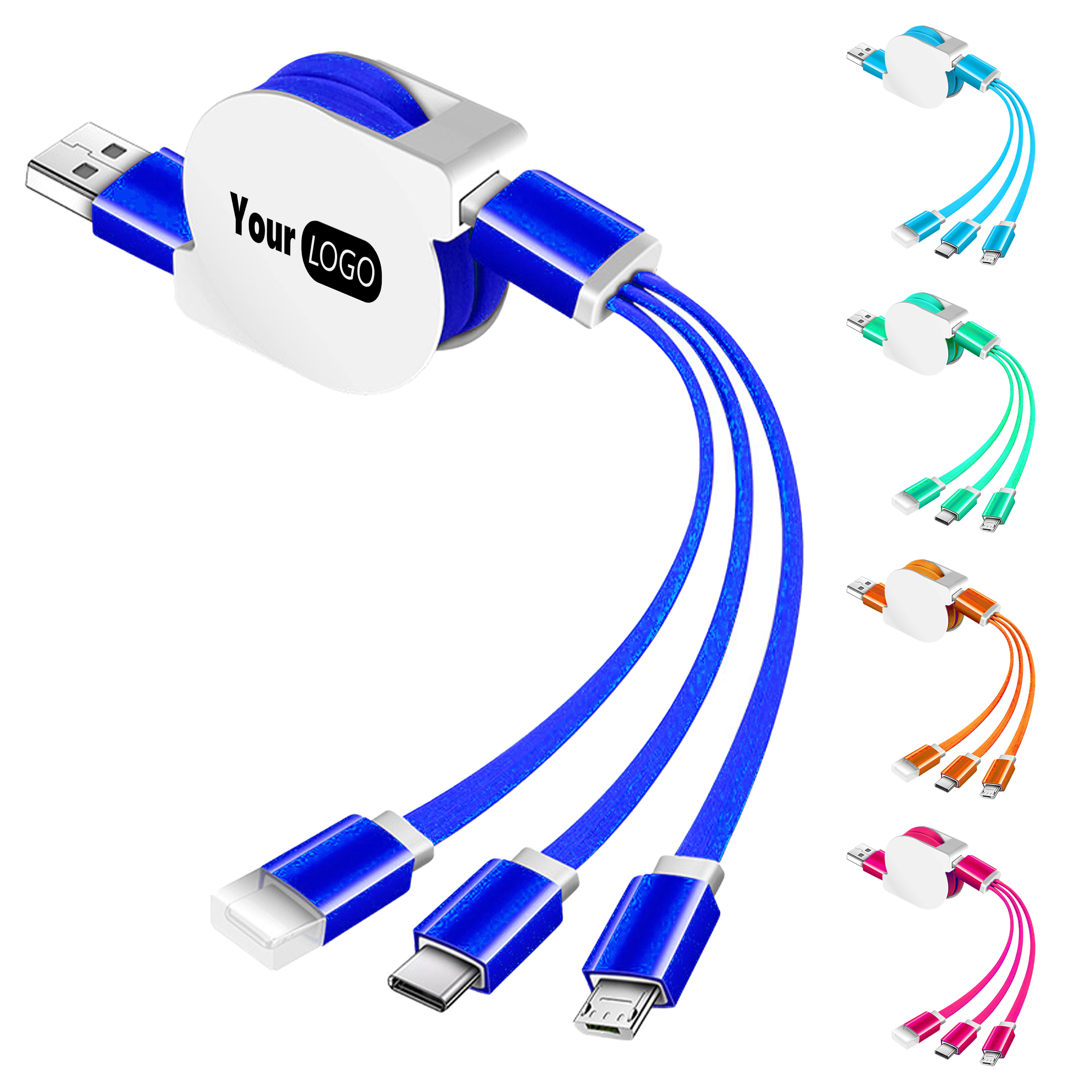 Aluminum 3-In-1 Lanyard Charging Cable For Effortless Charging Anywhere 3