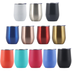 Double Layer Stainless Steel Wine Glass Insulation Cup Student Office U-Shaped Egg Cup