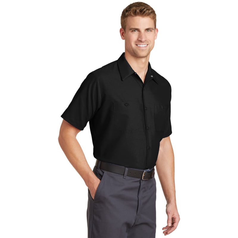 Red Kap Short Sleeve Industrial Work Shirt.