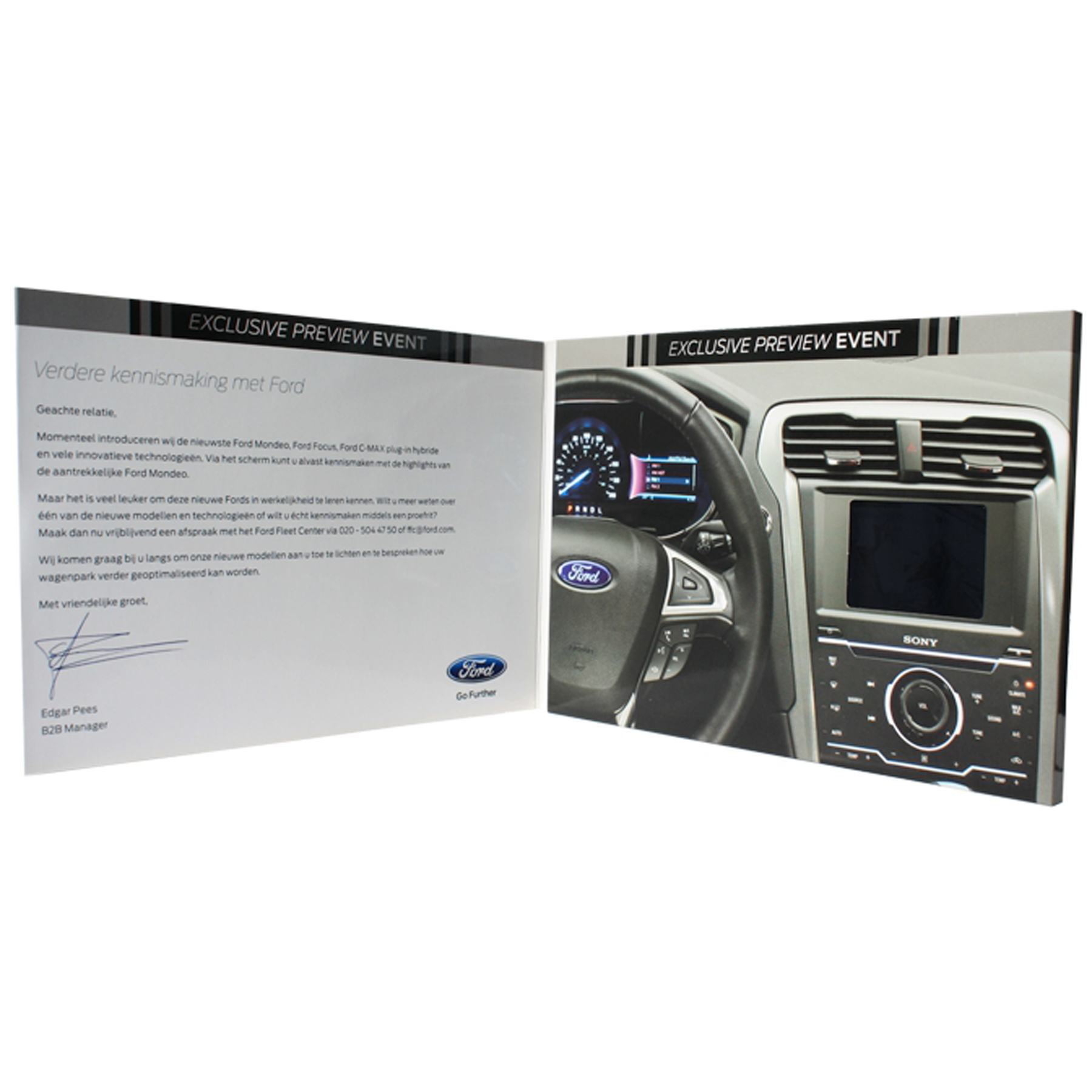 VidU 2.4" HD Video Mailer And Brochure With Full Color Printing - Custom Video Card