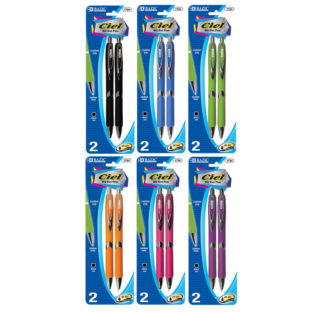 Gel Ink Pens - Black Retractable 2 Pack 3