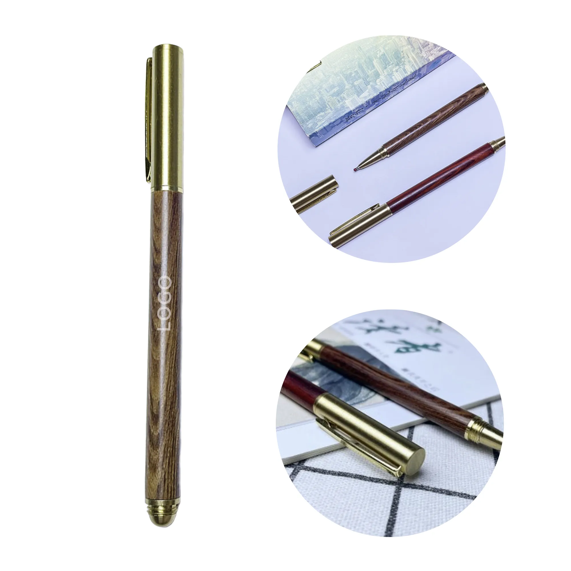 Brass Pen With Sandalwood P Body 6