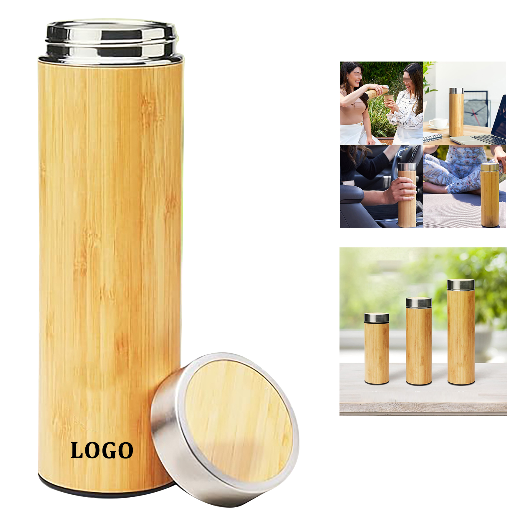 Vacuum Insulated Bamboo Mug 5