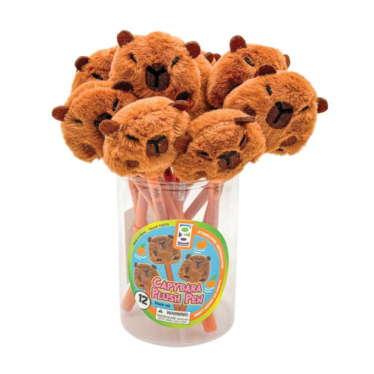 Capybara Plush Pens - Black Ink 3