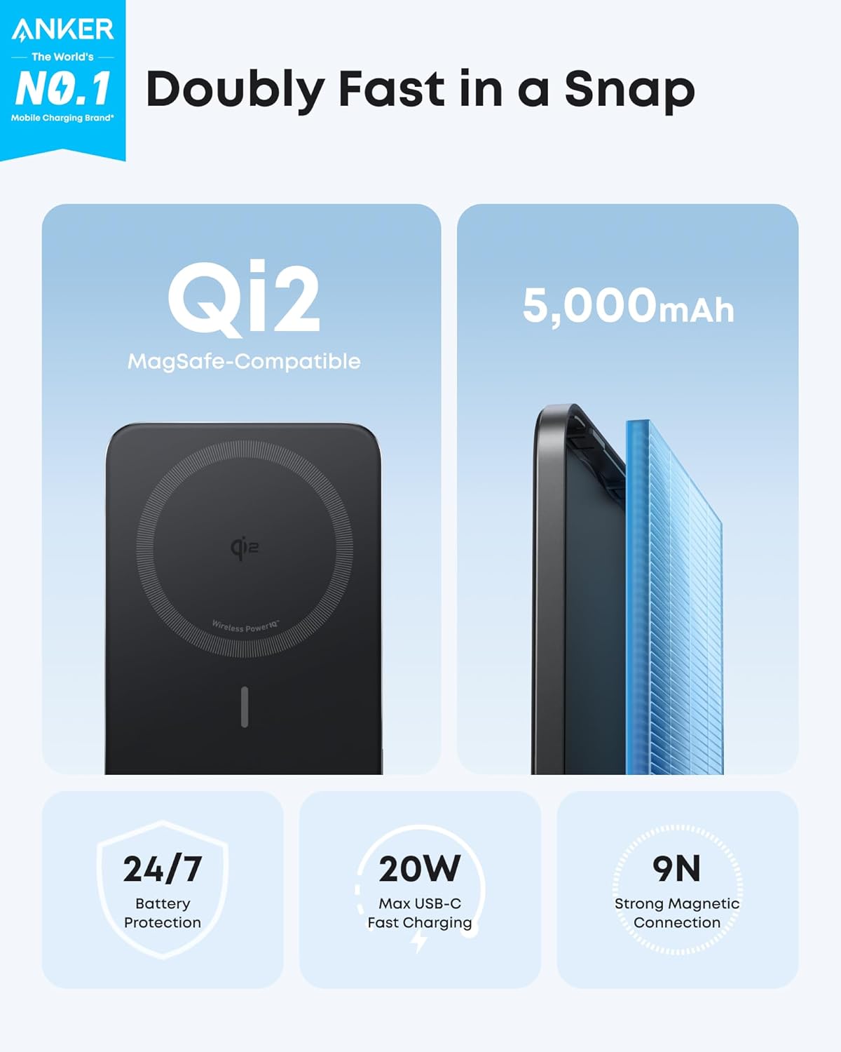 Anker Nano 5K Slim (MagGo, Qi2) 40