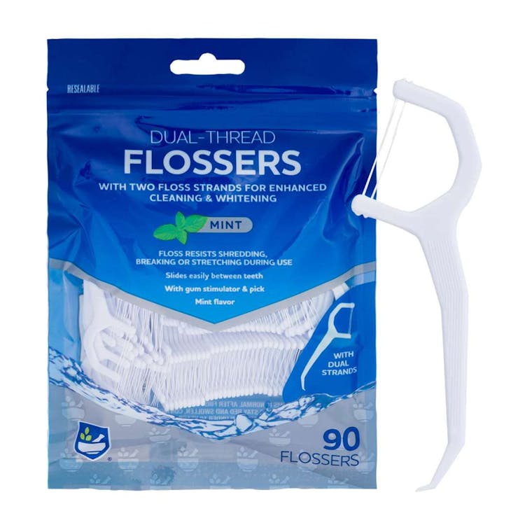 Mint Dual Thread Dental Flossers - 90 Count 3