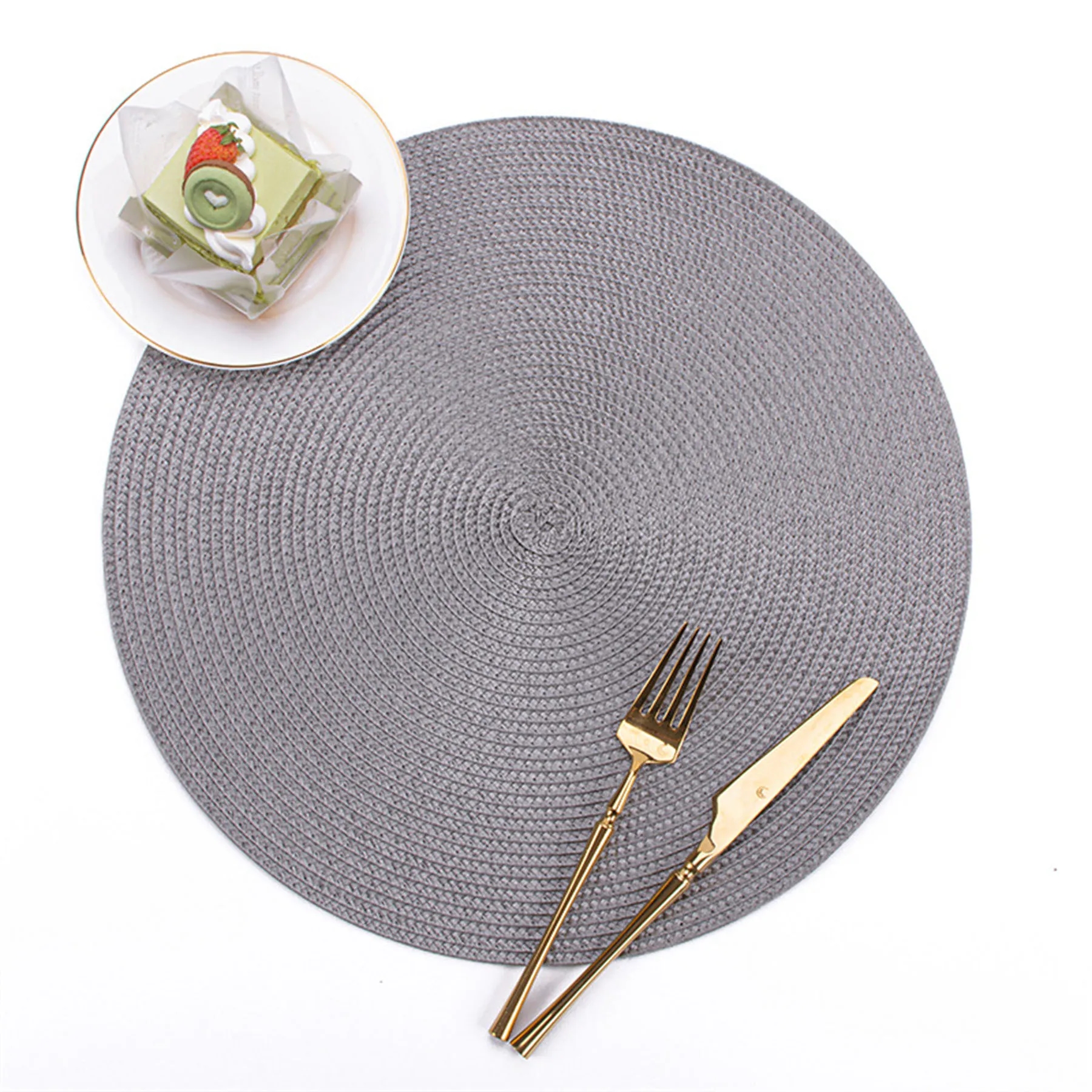 Round Hand Woven Place Mat 21