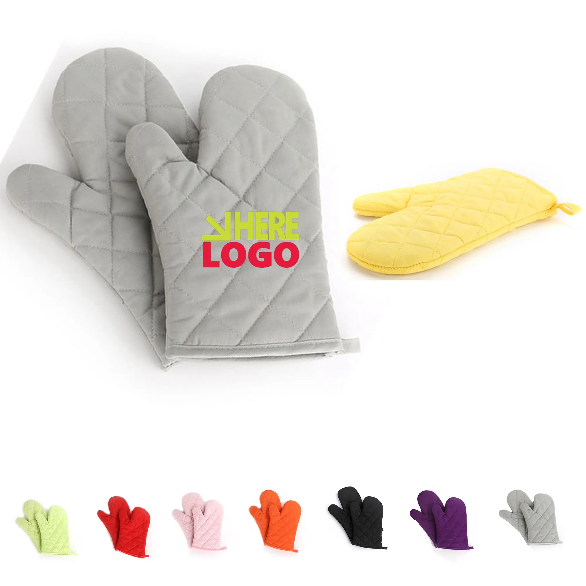 Thicken Long Kitchen Cotton Oven Glove 9