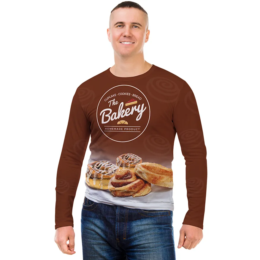 Men's Long Sleeve Crew Neck T-Shirt