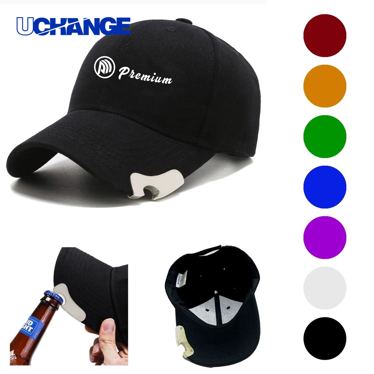 Baseball Cap with Bottle Opener