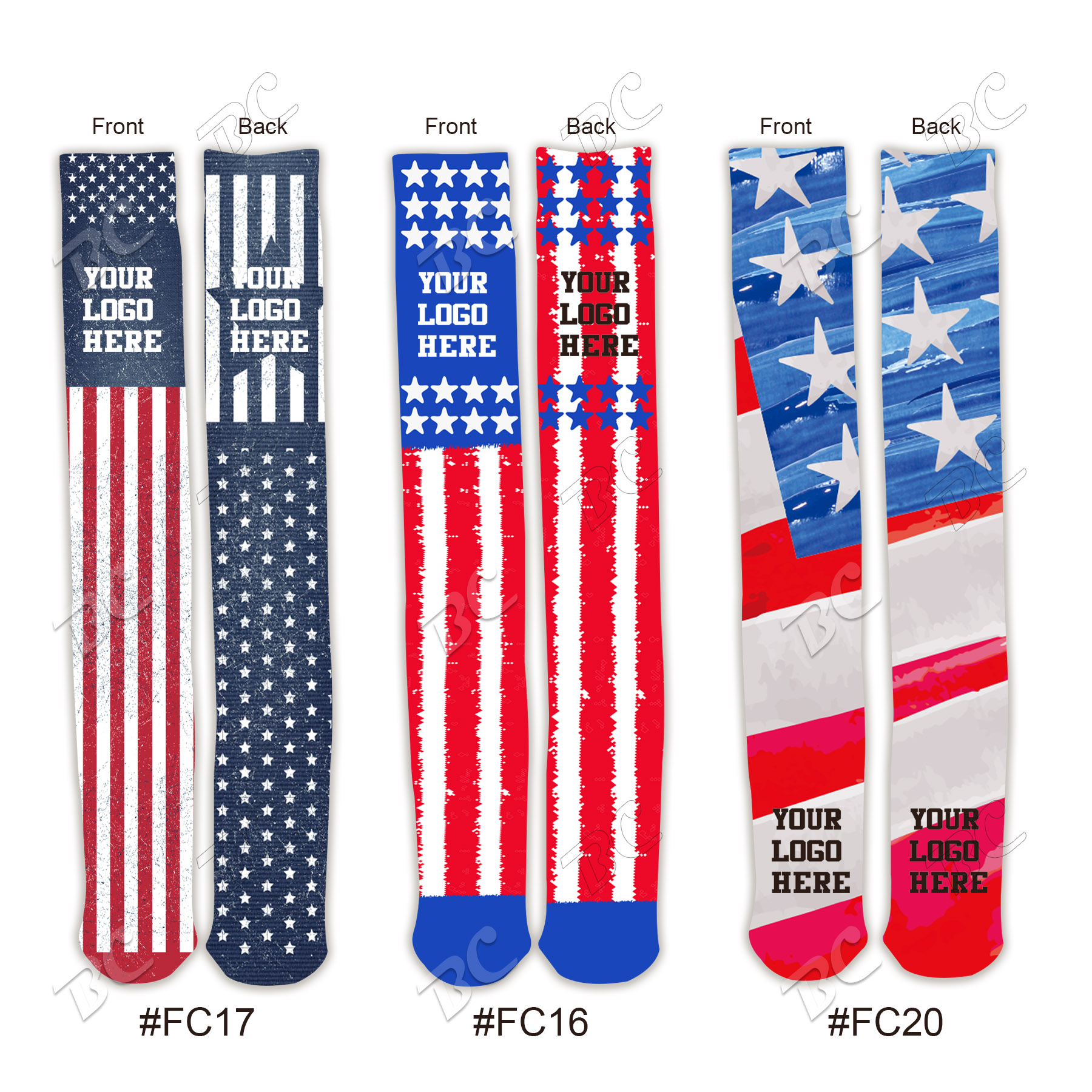 Flag Design 24" Knee High Tube Socks 15