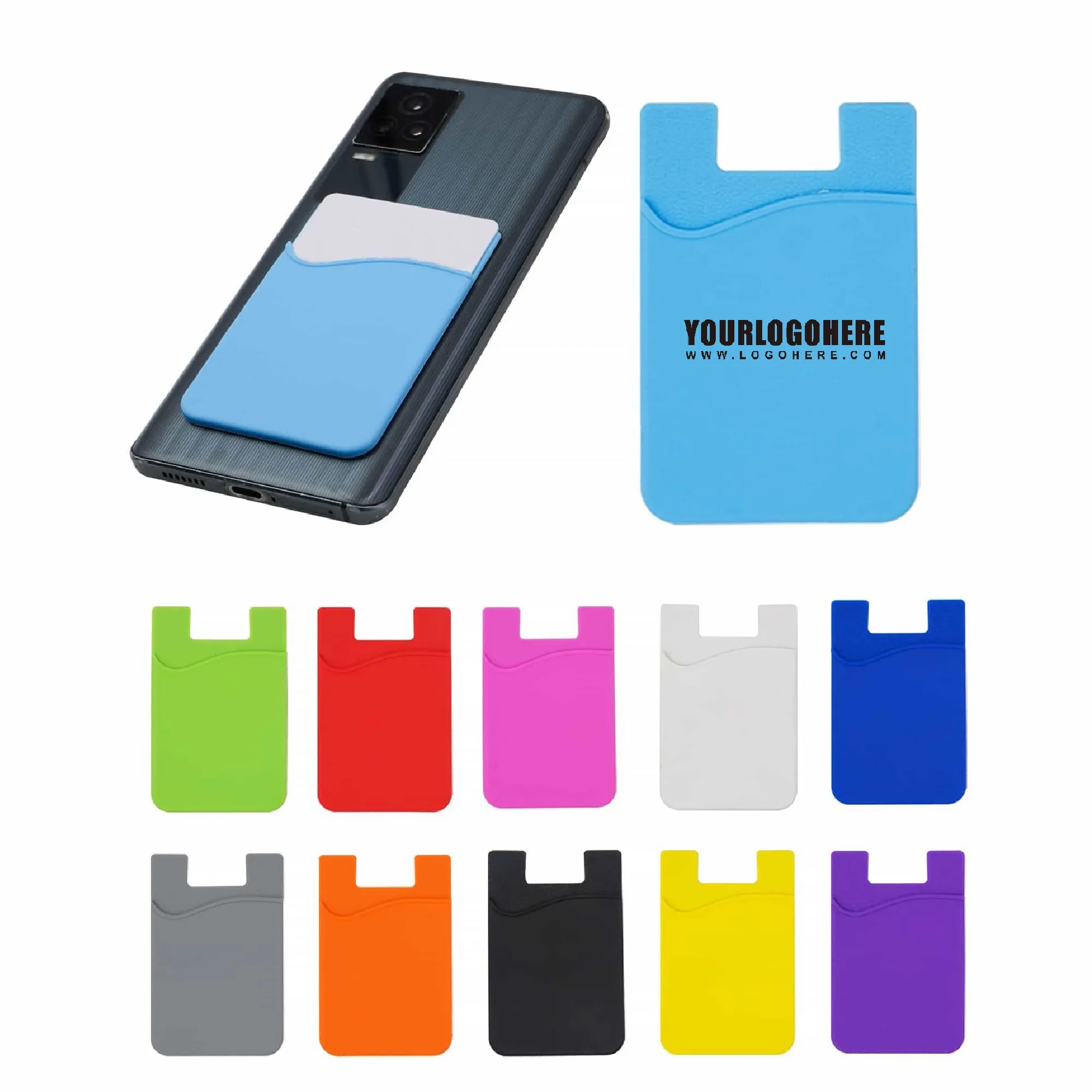High Quality Silicone Phone Wallet MOQ 50PCS