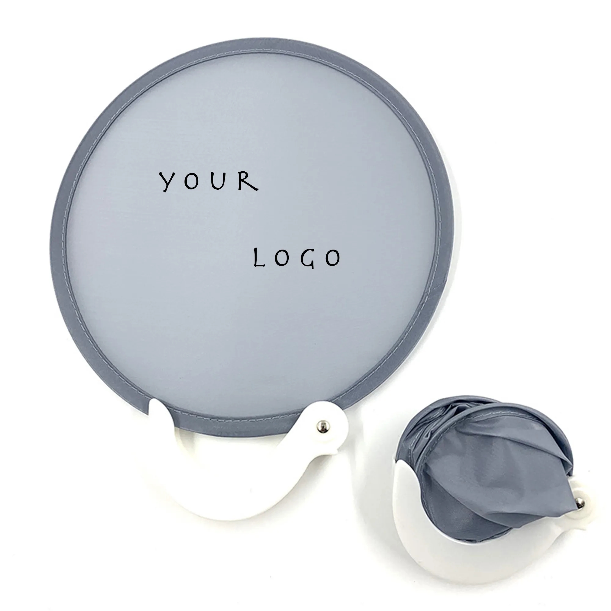 Round Foldable Fan With Storage Pouch 4