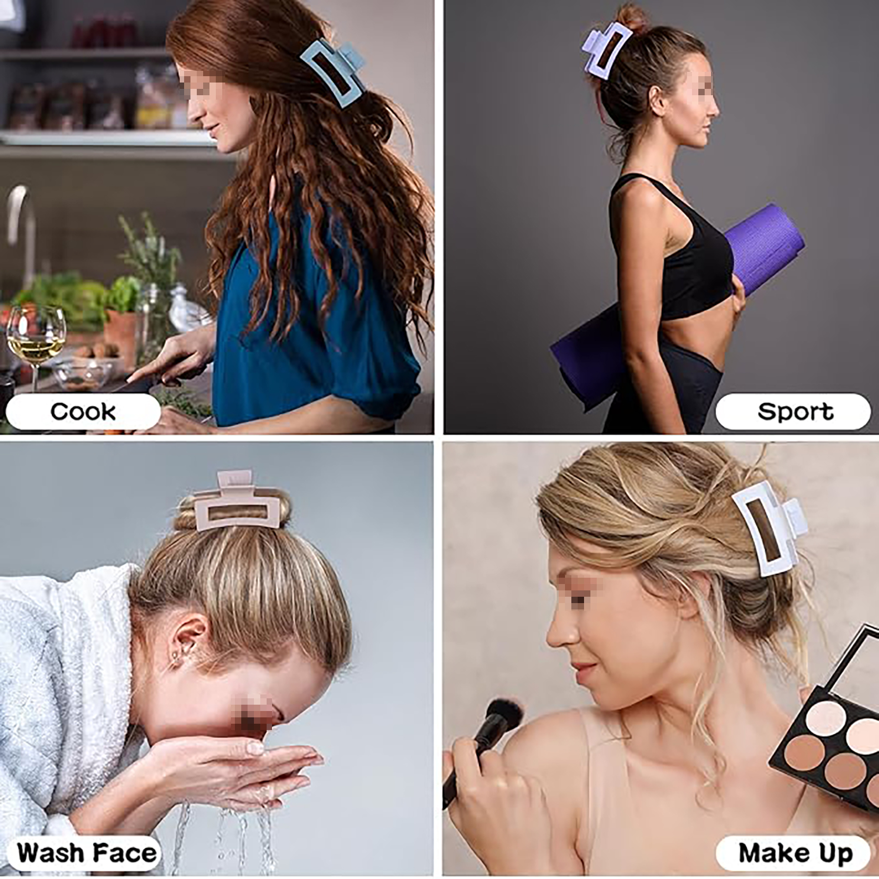 Rectangular Hair Clip 44