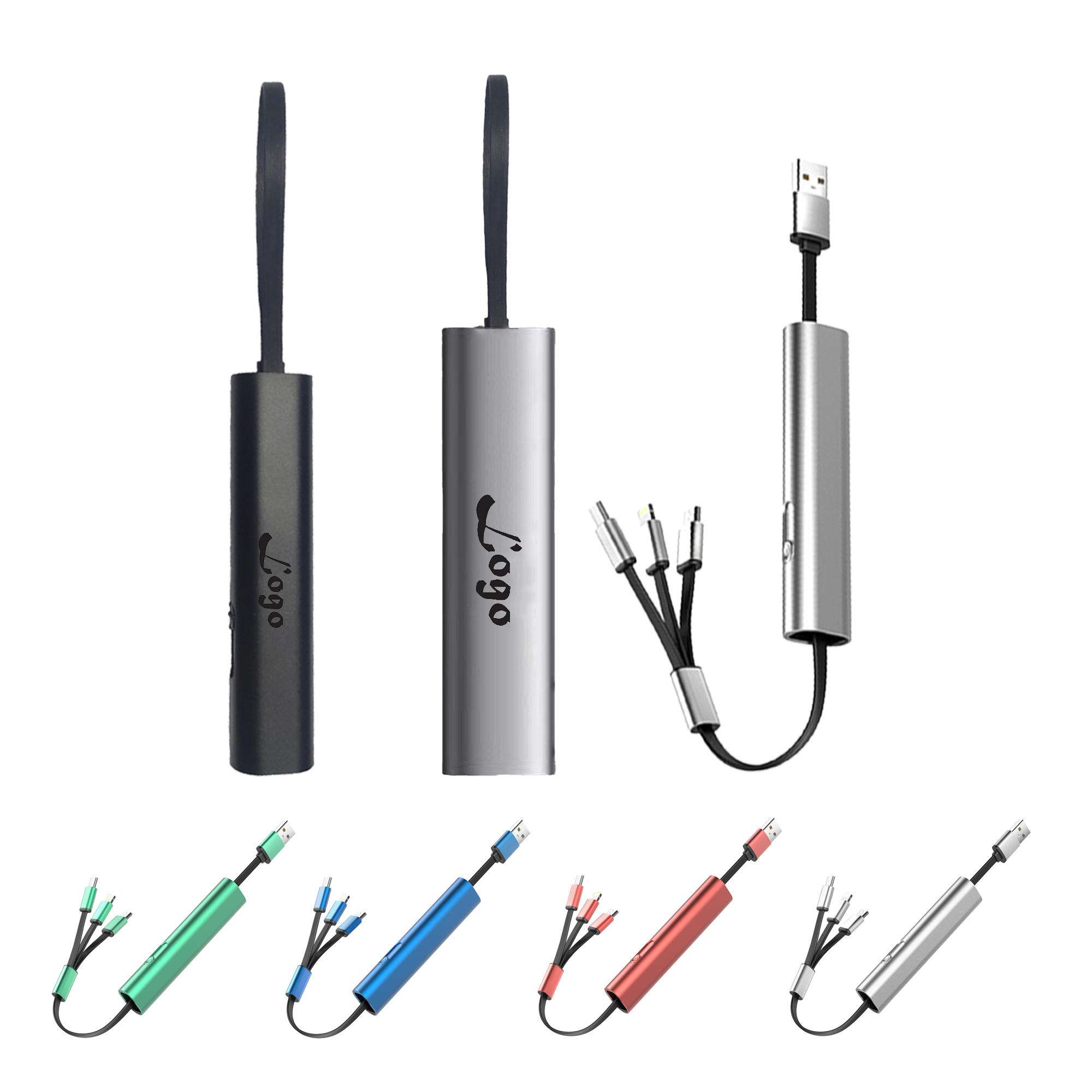 Metal 3 In 1 Mobile Phone Charging Cable 5