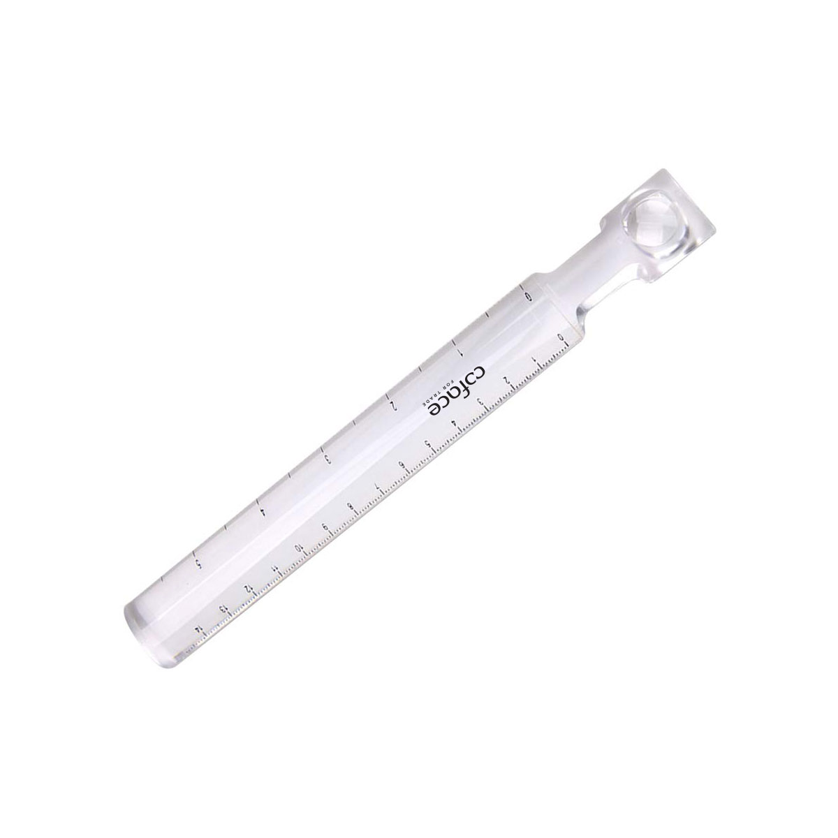 Acrylic Clear Ruler with Magnifier – 6" / 15cm Dual Measurement 3
