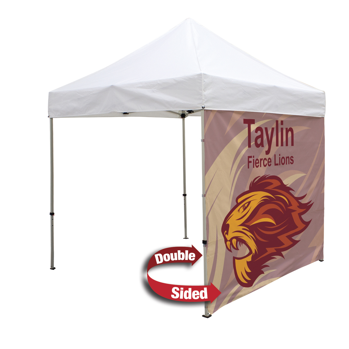 DoubleSided 8' Tent Full Wall (Dye Sublimation) 240921 Branding
