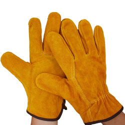 Cowhide Leather Gardening Gloves