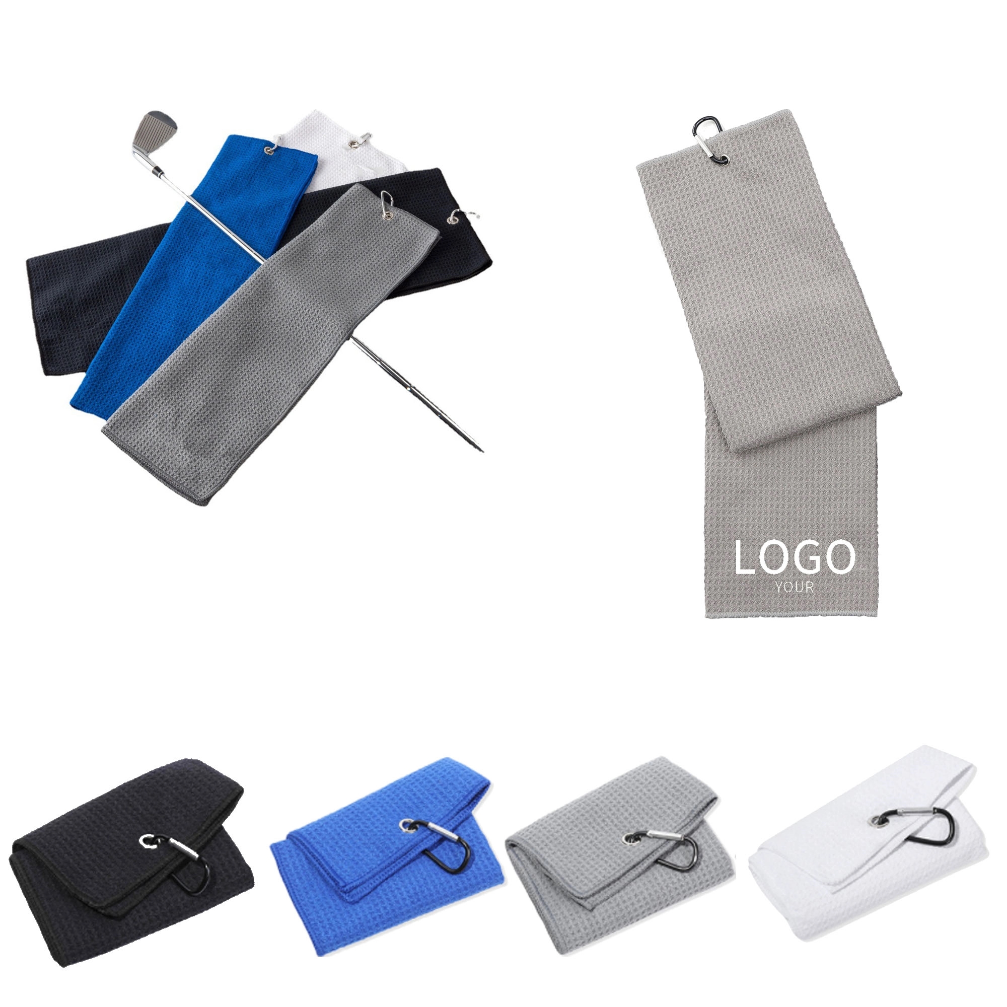 Folded Golf Towel 7