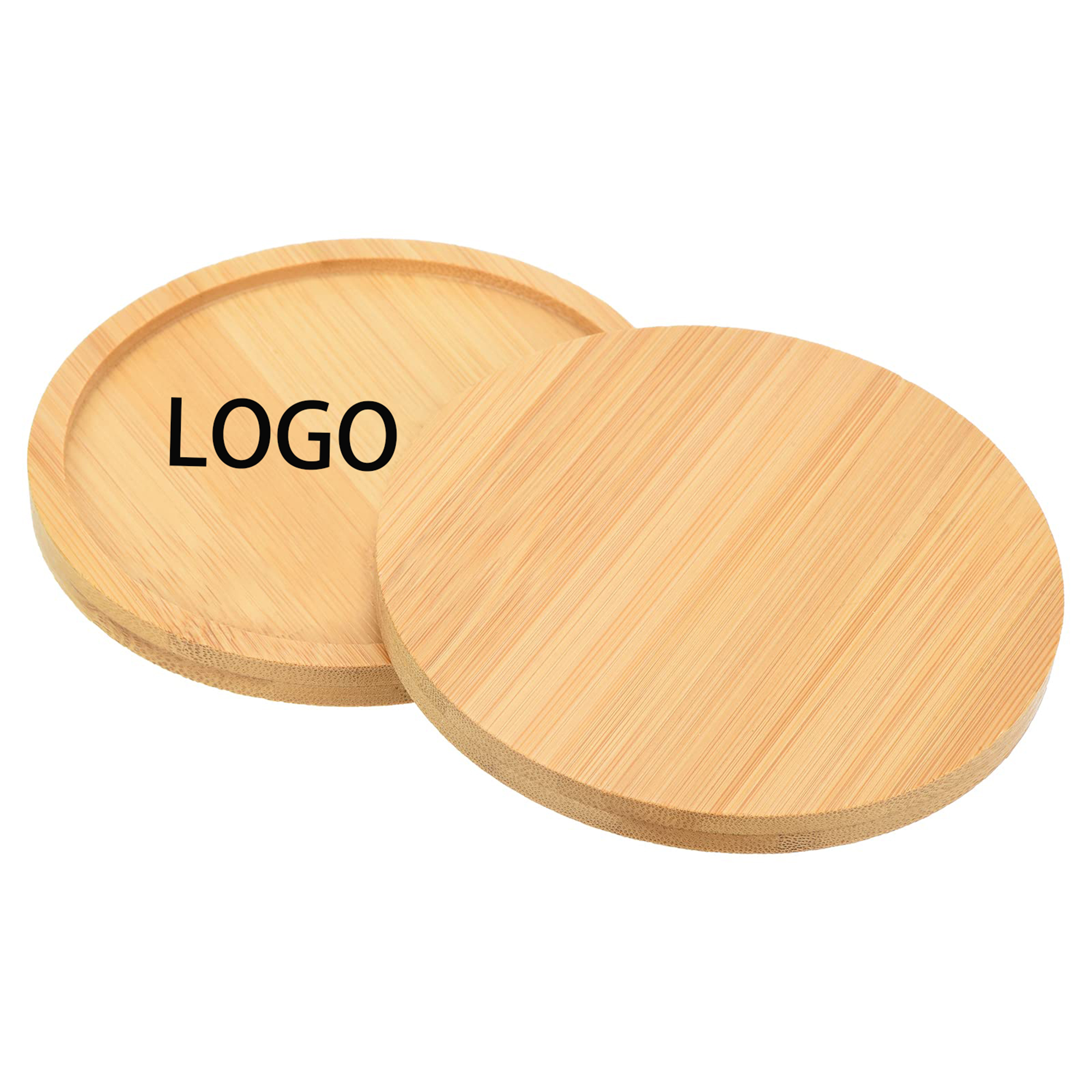 3.7" Bamboo Coasters