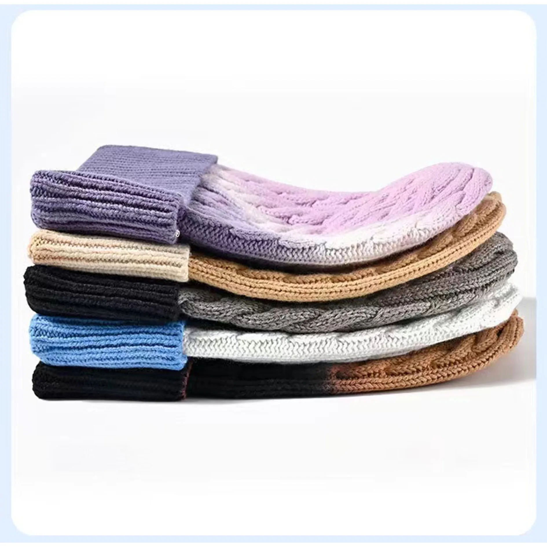 Winter Warm Knitted Hat Customization 12