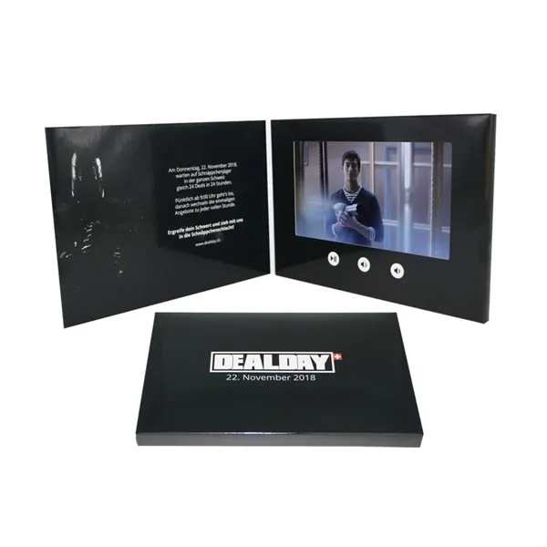 7" Video Brochure Paper for conference campaigns