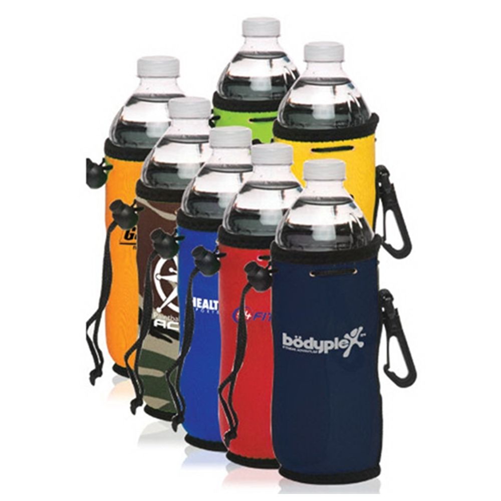 Neoprene Water Bottle Drawstring Cooler