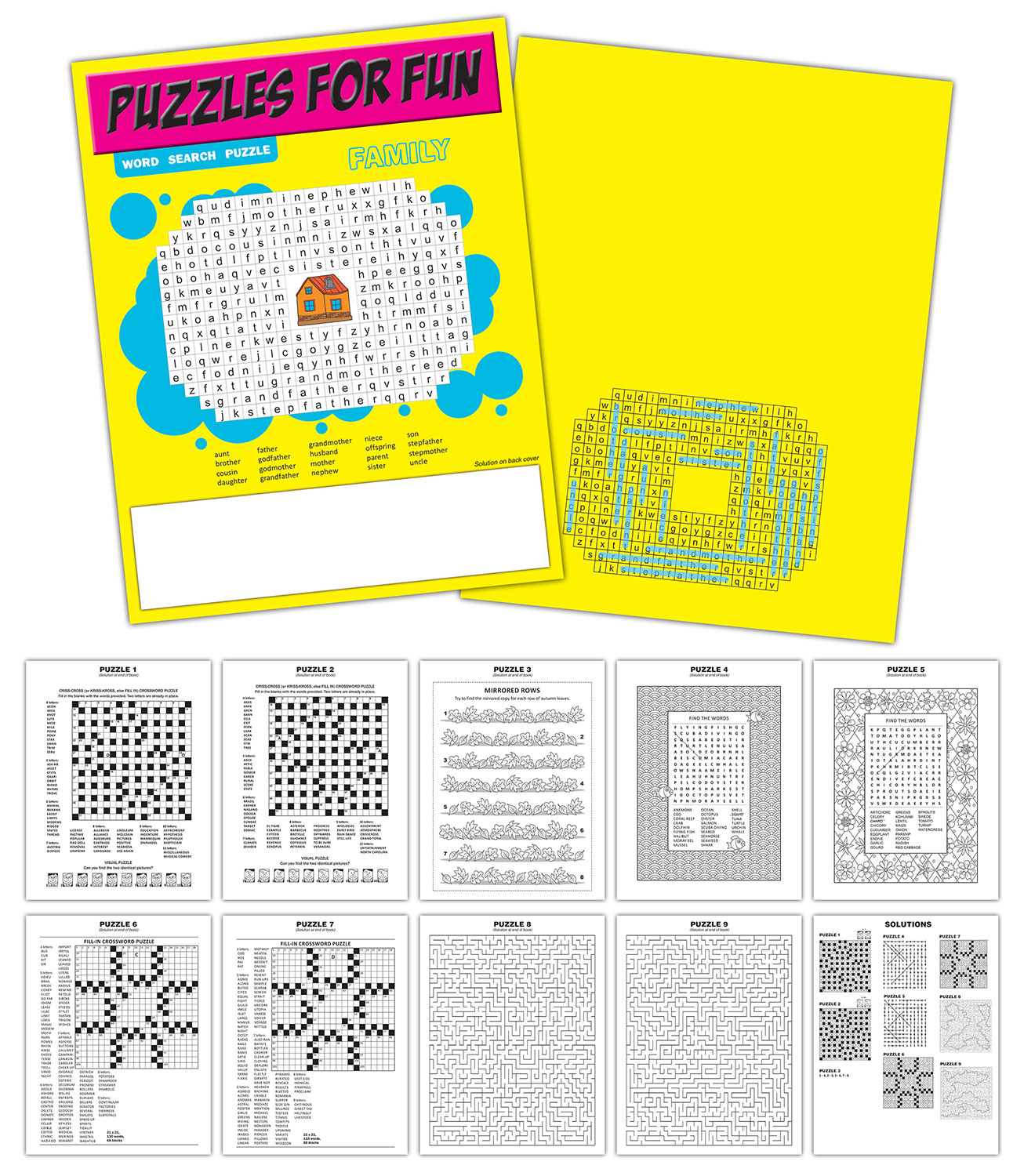 Activity/Coloring Book - 8.5x11 - (12 Pages)