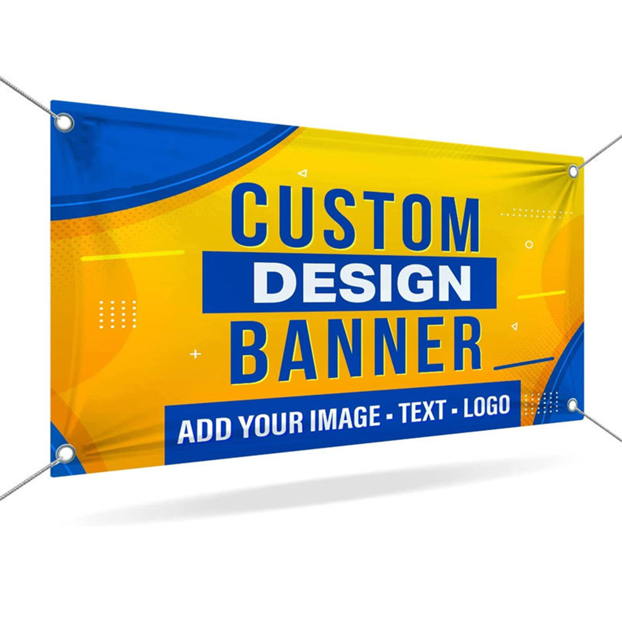 12' x 5' Colorful Inkjet-Printed Advertising Banners And Barriers
