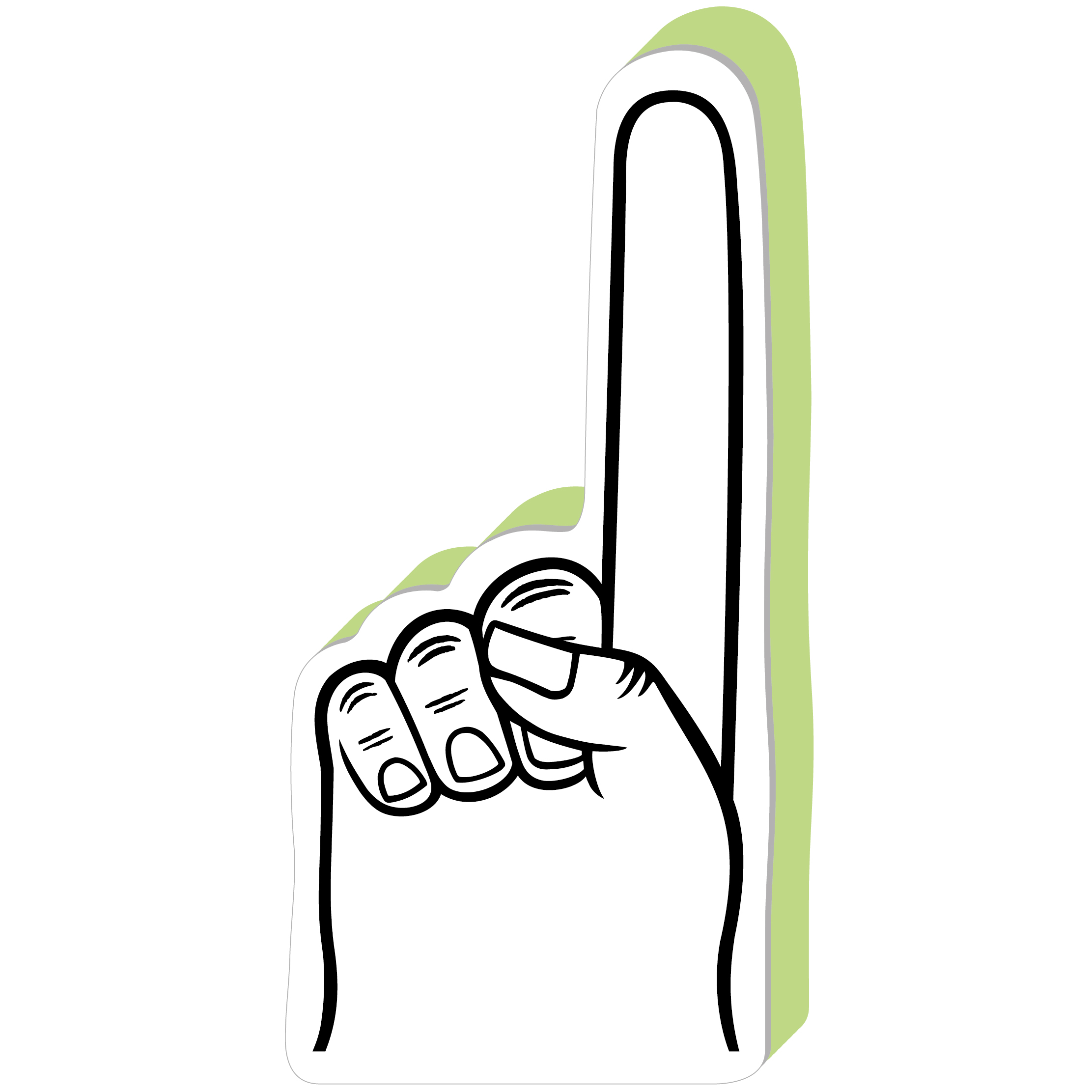 16" Signature Foam Hand 68