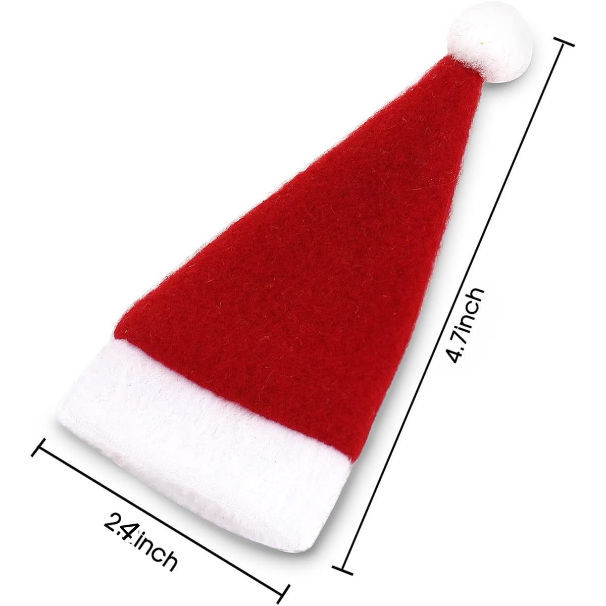 Christmas Santa Hat Wine Bottle Cap Silverware Holders 5