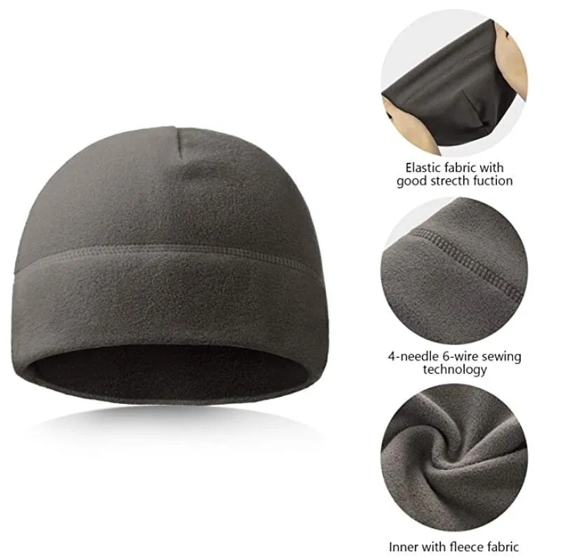Fleece Beanie Warm Skull Cap 23