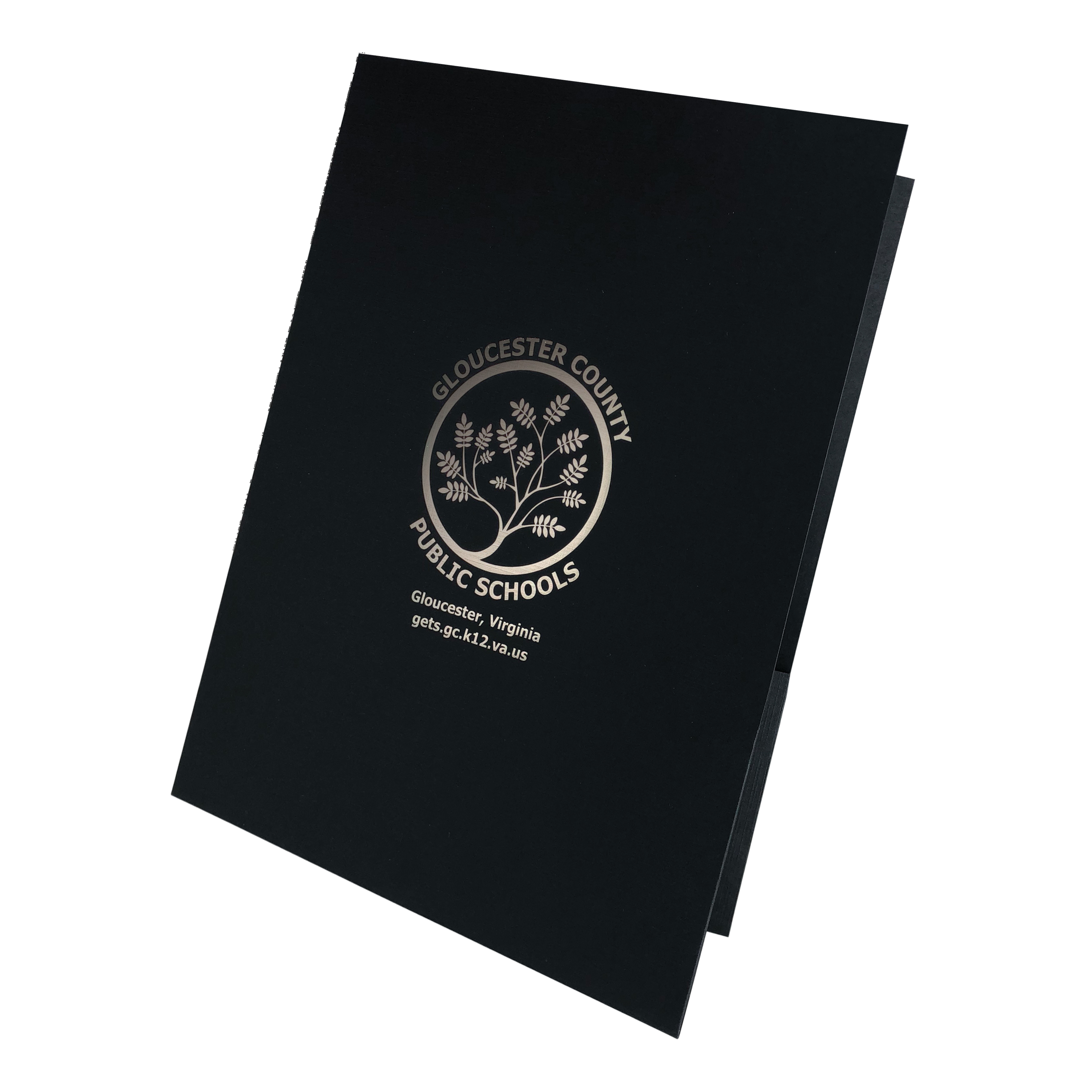 Quick Ship Foil Stamped Linen Pocket Folders 20