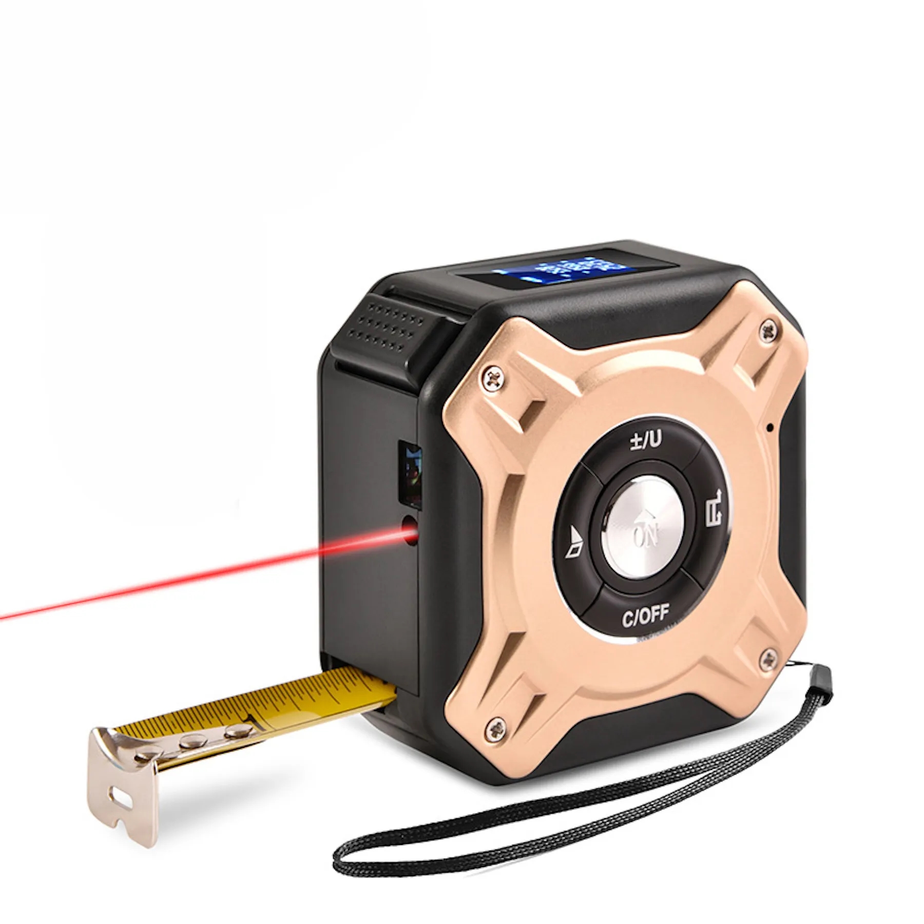 2 in 1 USB Rechargable Lasers Distance Tape Measure 8