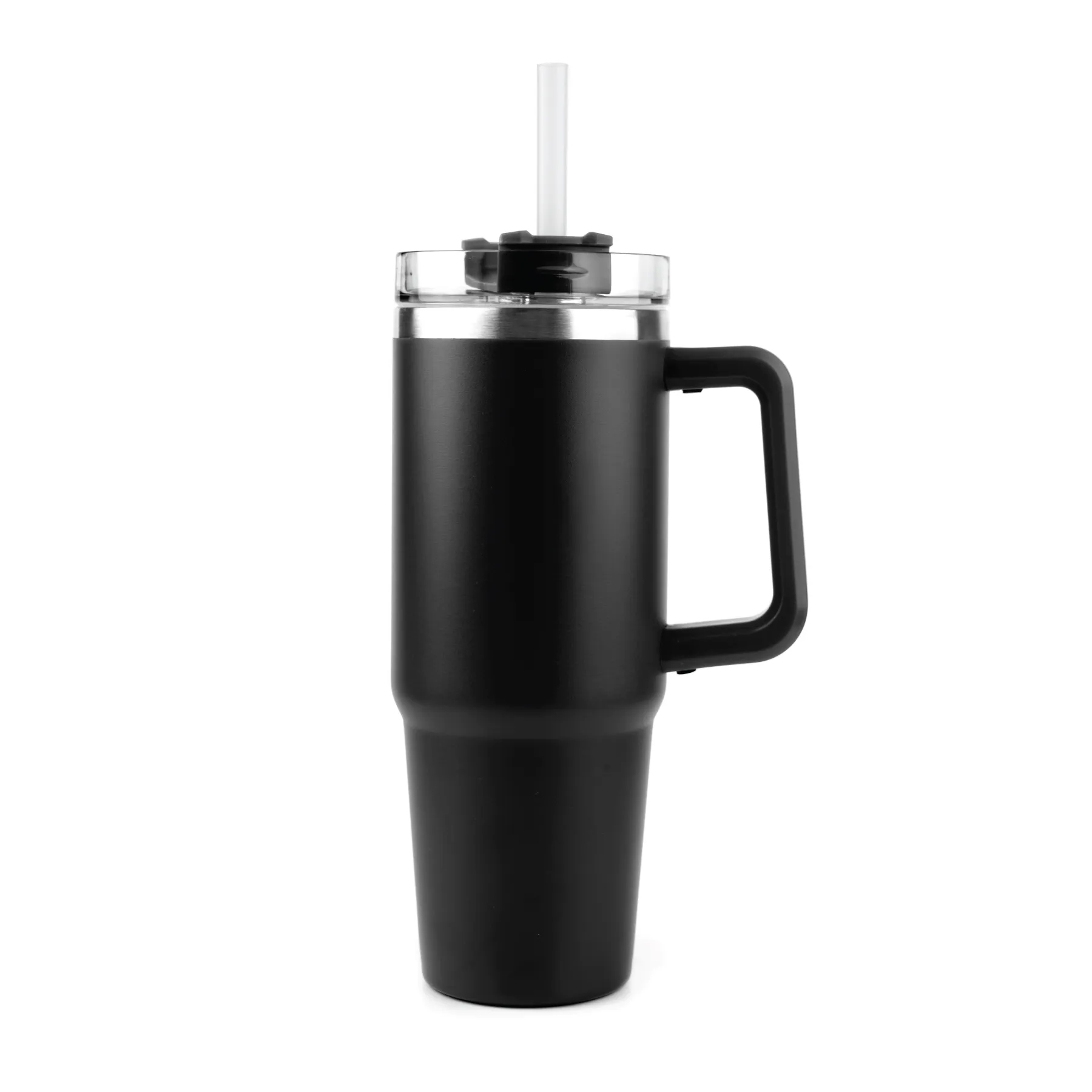 30oz Premium Stainless Travel Mug w/ Straw and Twist Closure 10