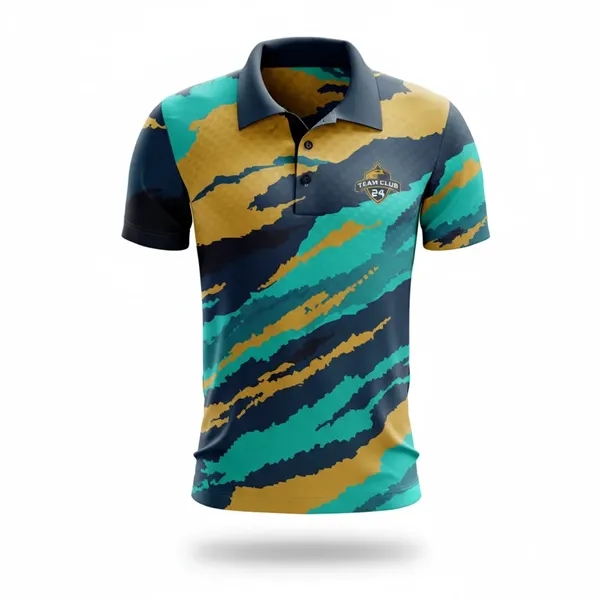 Performance Polo Shirt Sublimated UPF Mesh (Unisex)