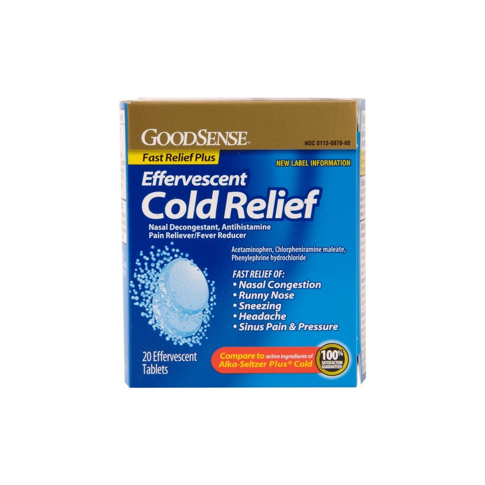 Cold Relief Tablets - 20 Pack Effervescent Tabs 3