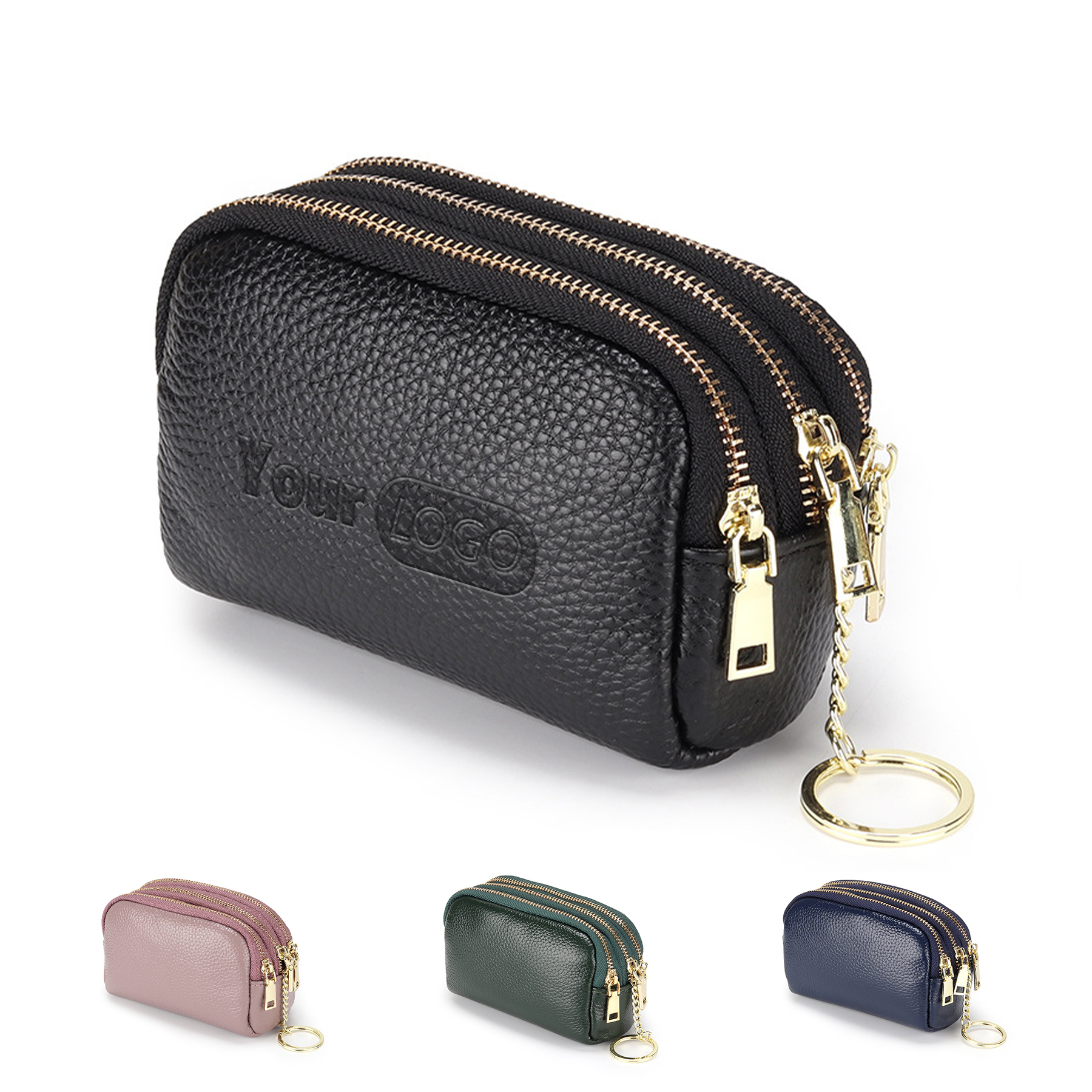 Genuine Leather Small multi-function key coin purse 10
