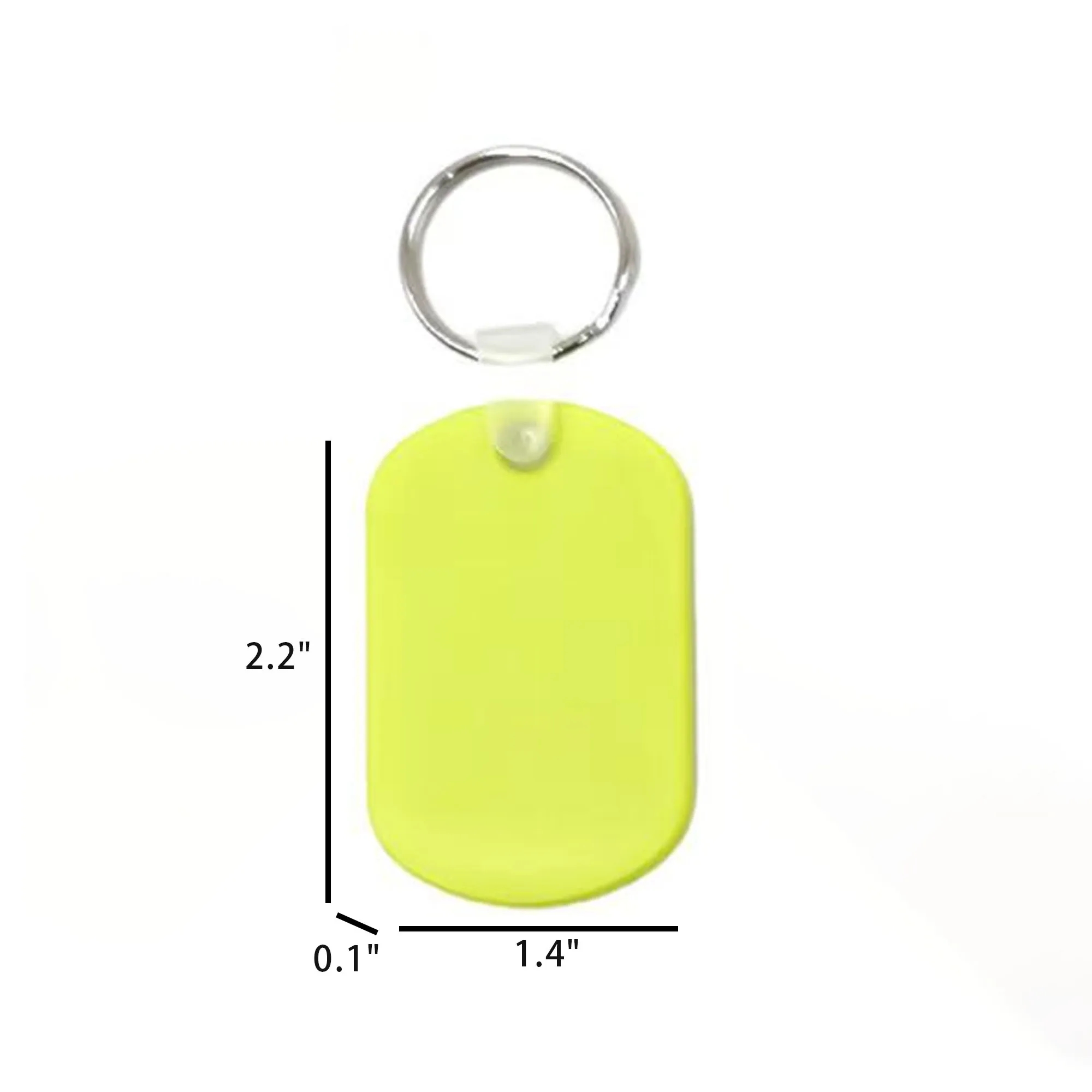 Keychain Soft Plastic Dog Pet Name Tag 9