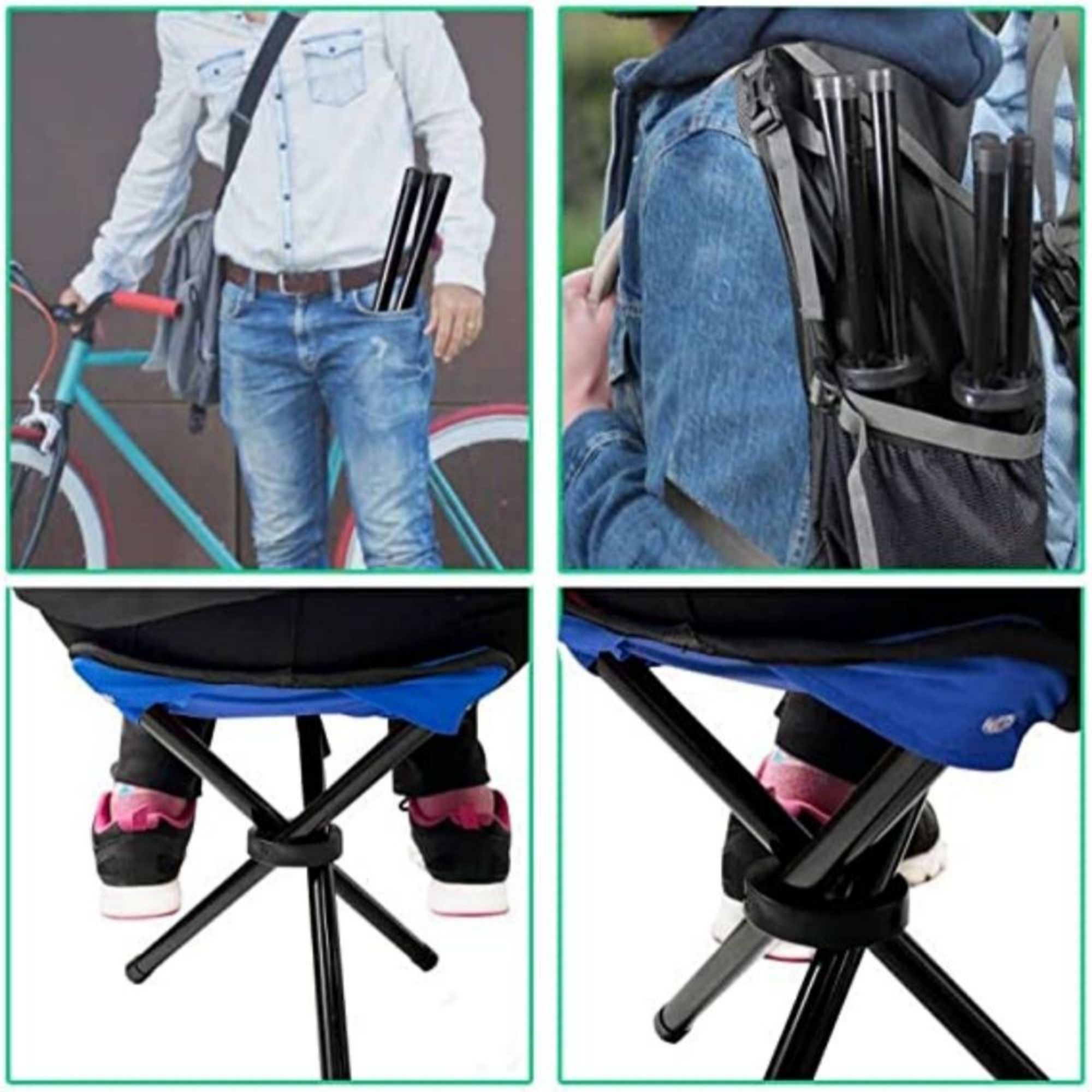 Portable Camping 3 Legs Slacker Chair 8